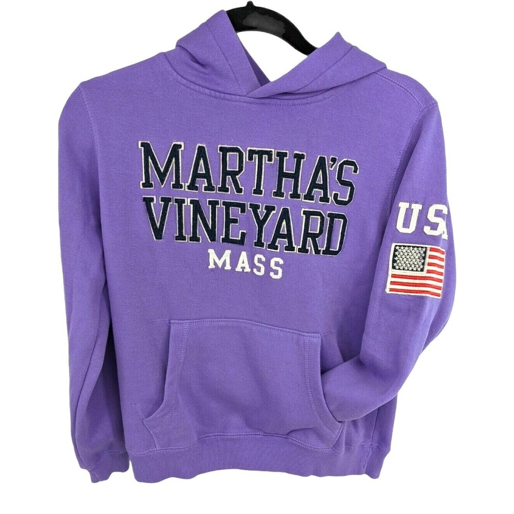 Soft as‎ Grape Womens Martha's Vineyard Purple Hoodie Sweatshirt Size Medium USA